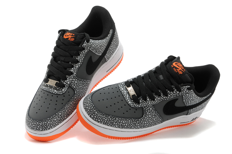 Nike air force AF1 chaussures pour hommes chaussures de points gris (1)